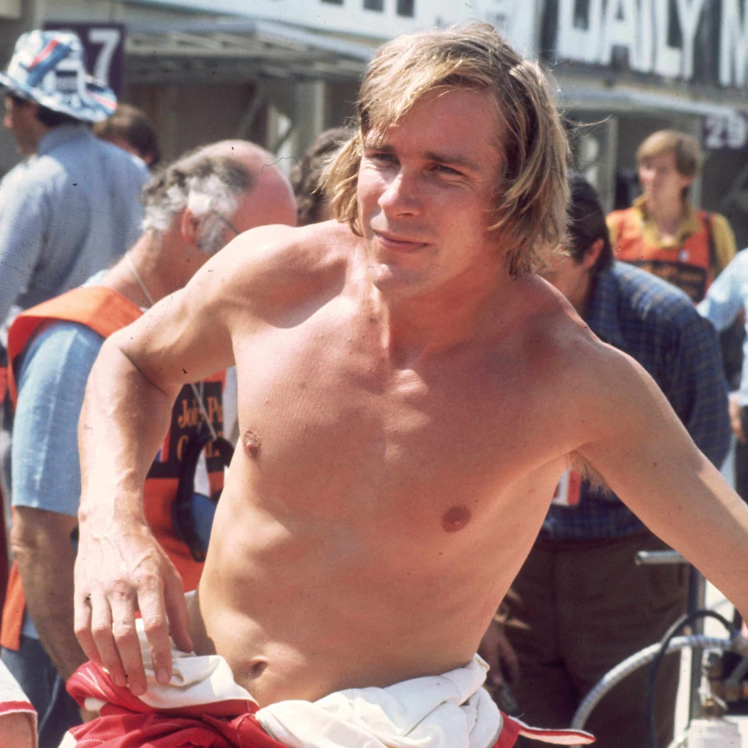 James Hunt shirtless