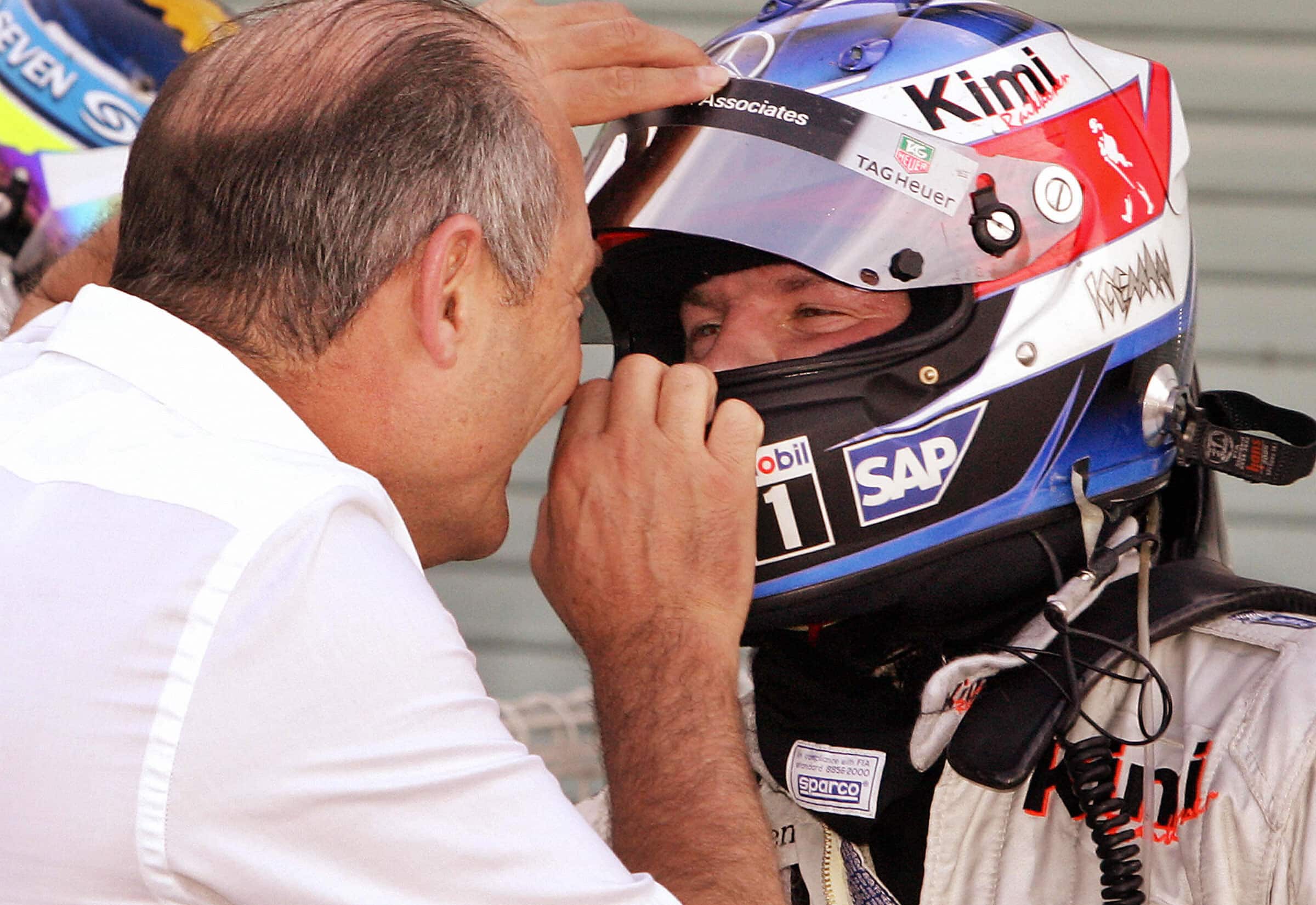 Kimi Raikkonen in helmet