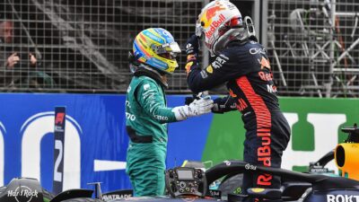 Max Verstappen and Fernando Alonso Zandvoort