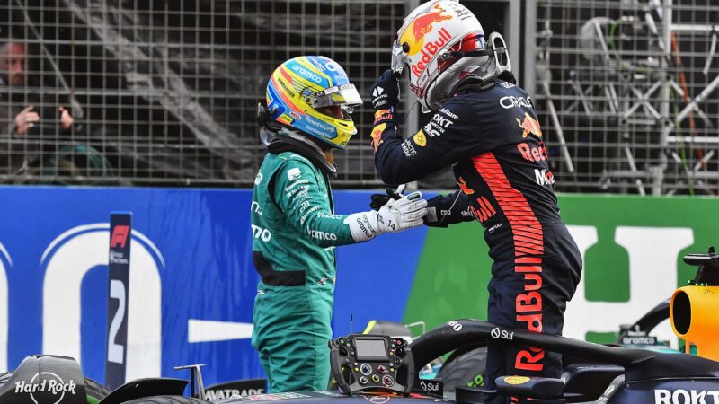 Max Verstappen and Fernando Alonso Zandvoort