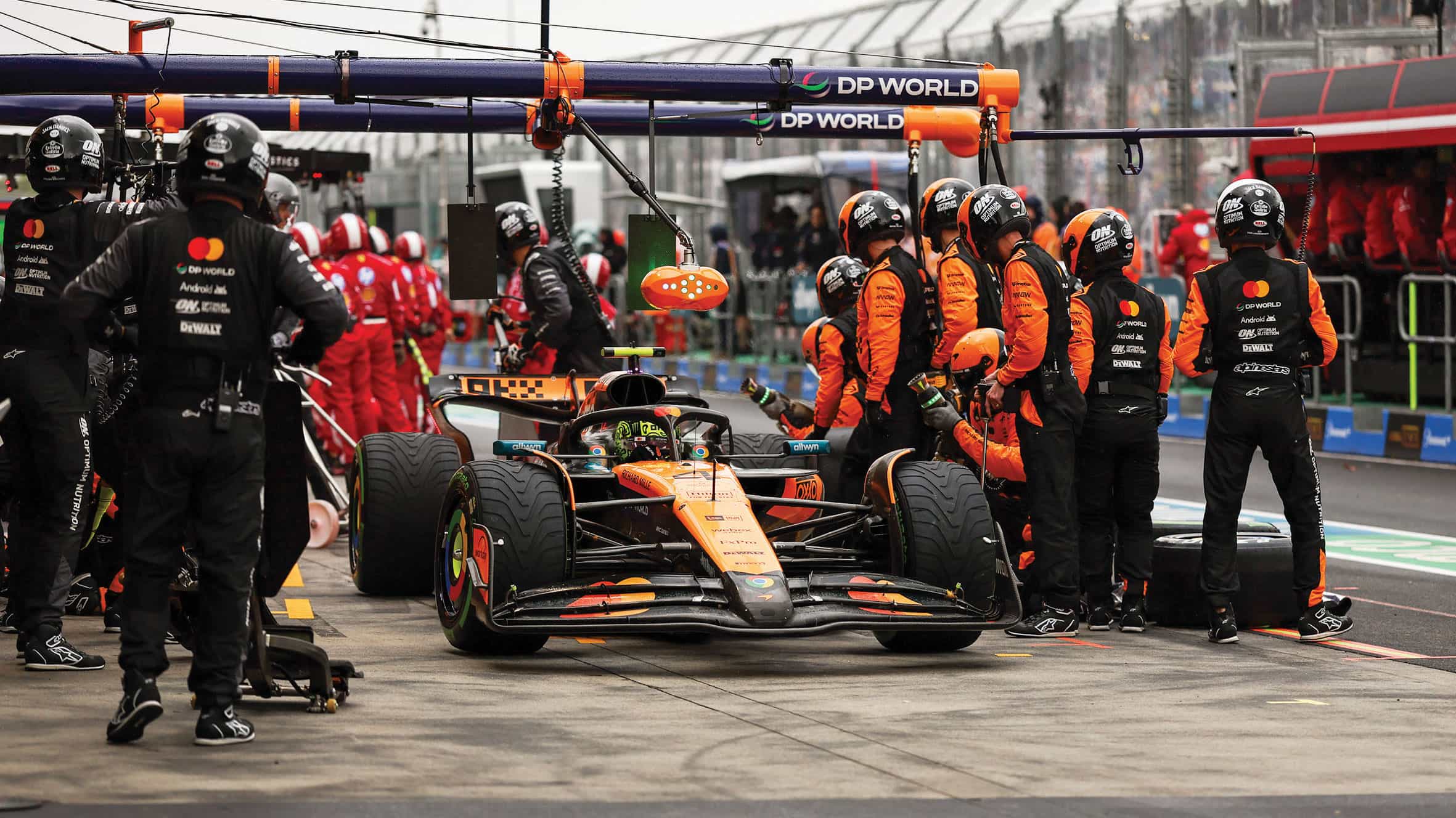 McLaren pit crew 2025