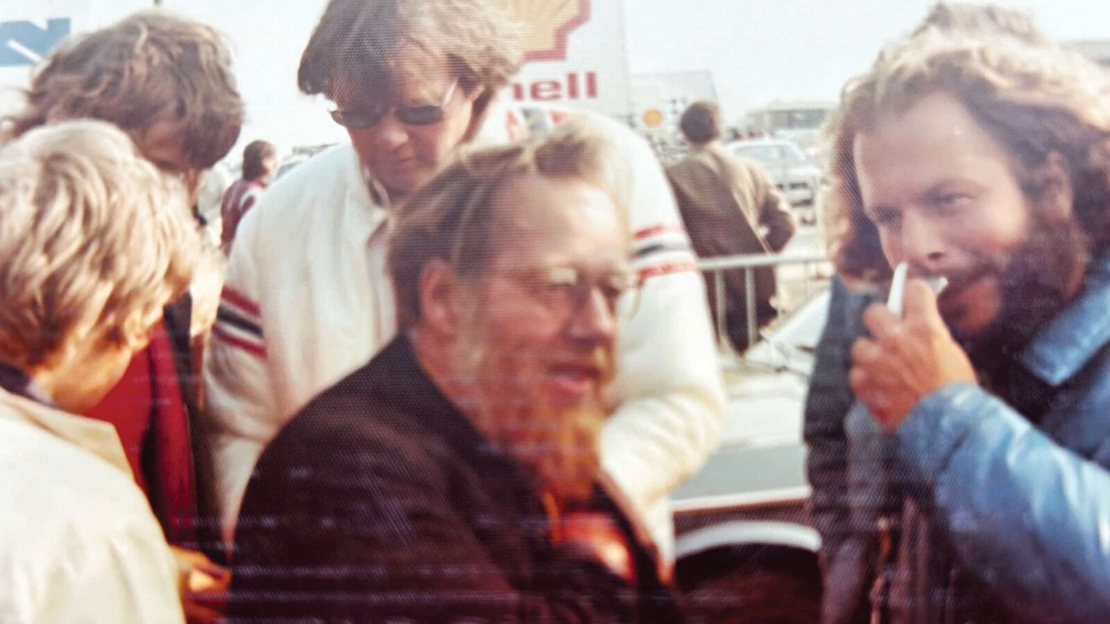 Motor Sport’s Denis Jenkinson was spotted with fellow journalist Pete Lyons at Silverstone in the mid-70s