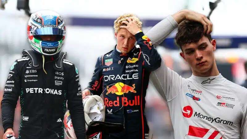 Reactions of Kimi Antonelli and Liam Lawson and Oliver Bearman after 2025 Australian GP qualifying