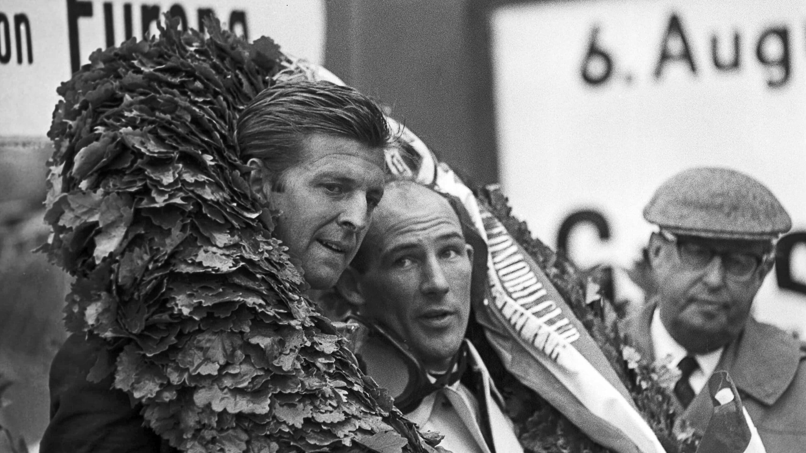 Stirling Moss on the podium German GP 1961