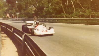 Spectators could get trackside at Montjuich Park in 1975, and even closer to the drivers