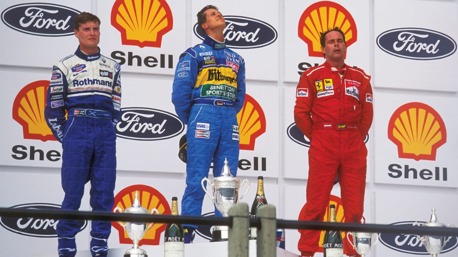 1995 Brazilian GP podium