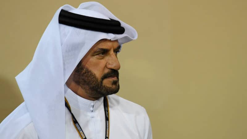 FIA president Mohammed ben Sulayem after qualifying for the 2022 Abu Dhabi Grand Prix