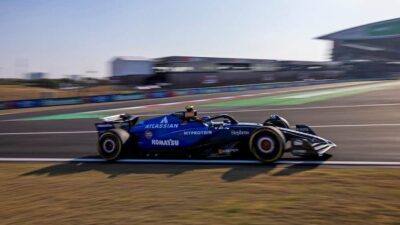 Carlos Sainz during practice for the 2025 Chinese Grand Prix