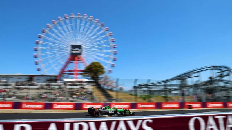 Gabriel Bortoleto (Sauber-Ferrari) during practice for the Japanese GP.