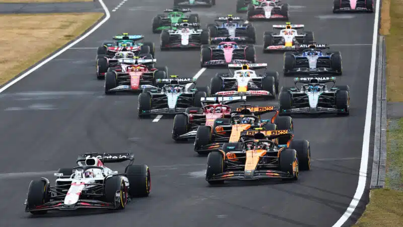 The start of the Japanese GP