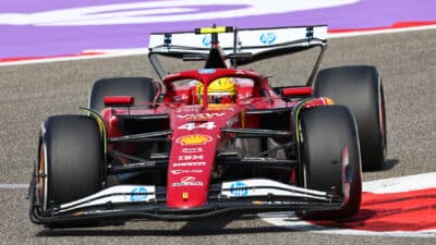 Lewis Hamilton during practice for the 2025 Bahrain Grand Prix.