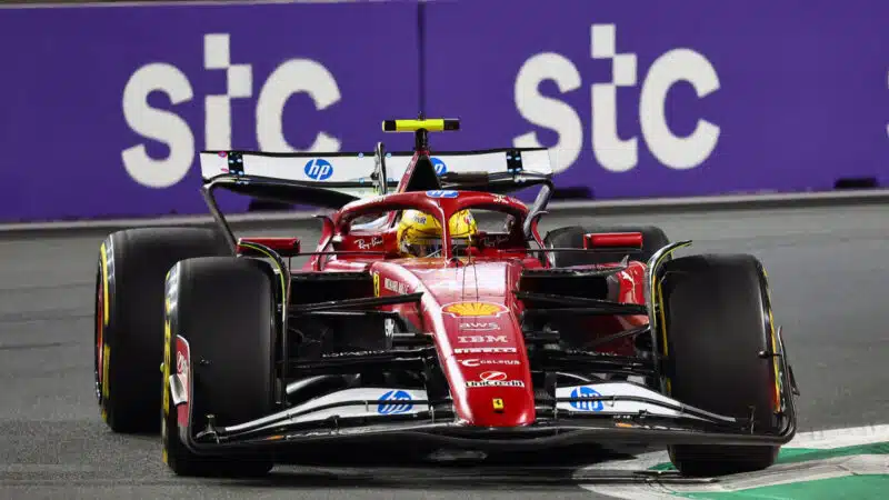 Lewis Hamilton during practice for the 2025 Saudi Arabian Grand Prix