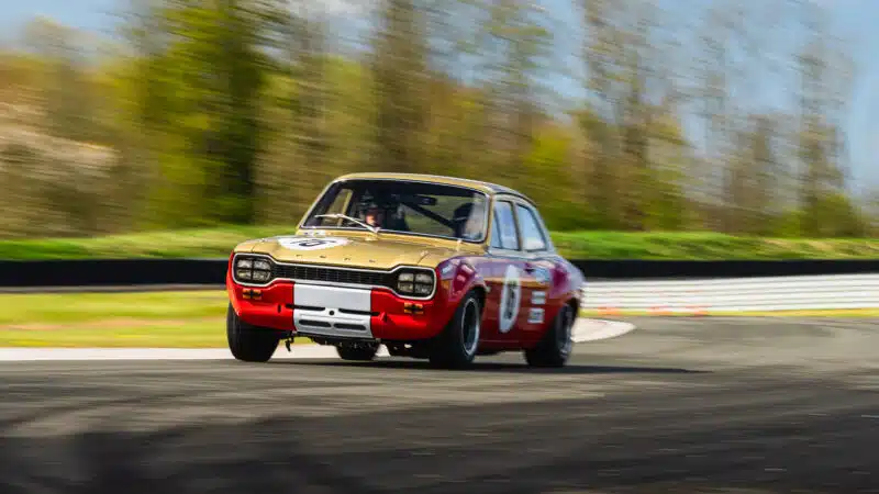 Alan Mann Ford Escort cornering shot