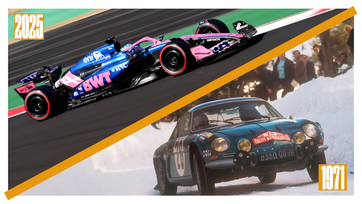 Alpine livery comparison