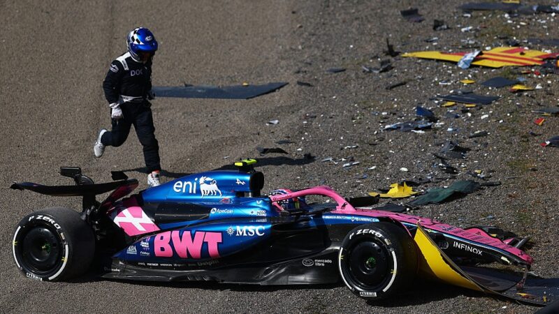 Jack Doohan's crash during practice in the Japanese GP