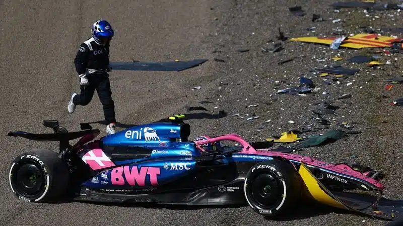 Jack Doohan's crash during practice in the Japanese GP