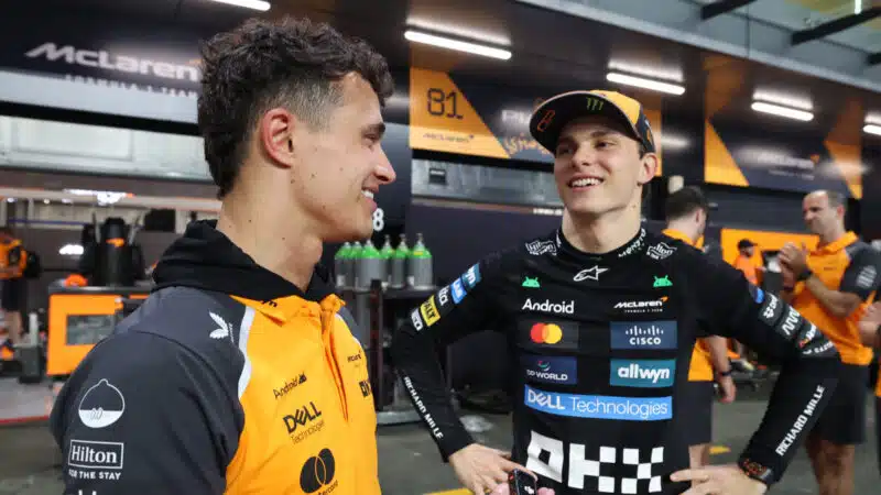 Lando Norris and Oscar Piastri after the Saudi Arabian GP