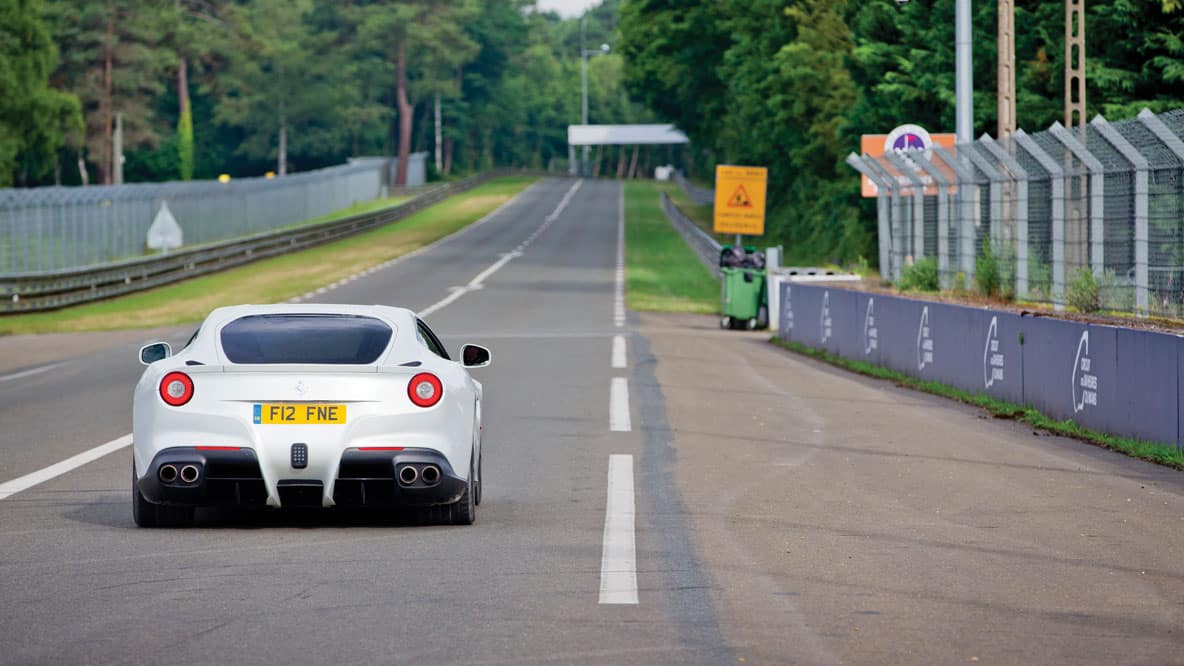 Ferrari F12 Berlinetta white rear