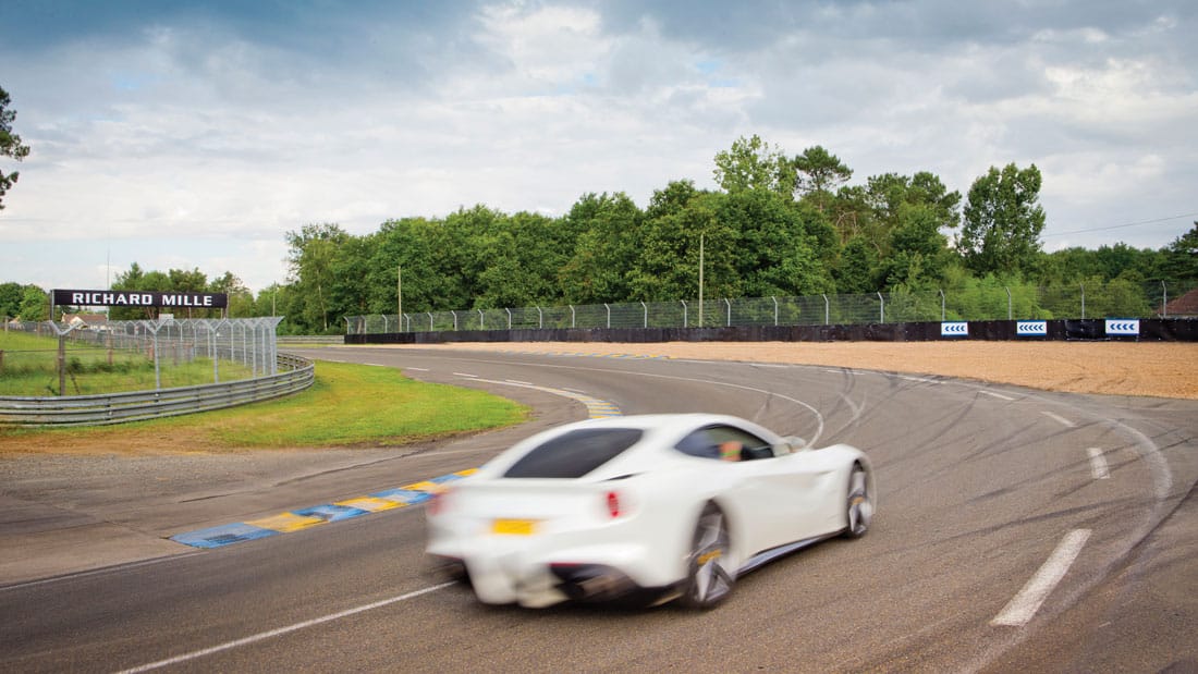 Ferrari F12 Berlinetta white rear