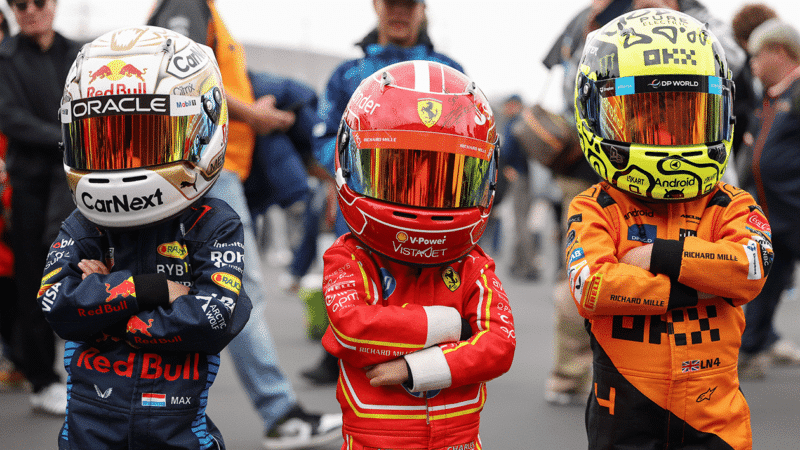 Max Verstappen, Charles Leclerc and Lando Norris fans at Japan