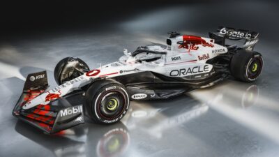 Digital Render of the RB21 with the livery for the Japanese GP