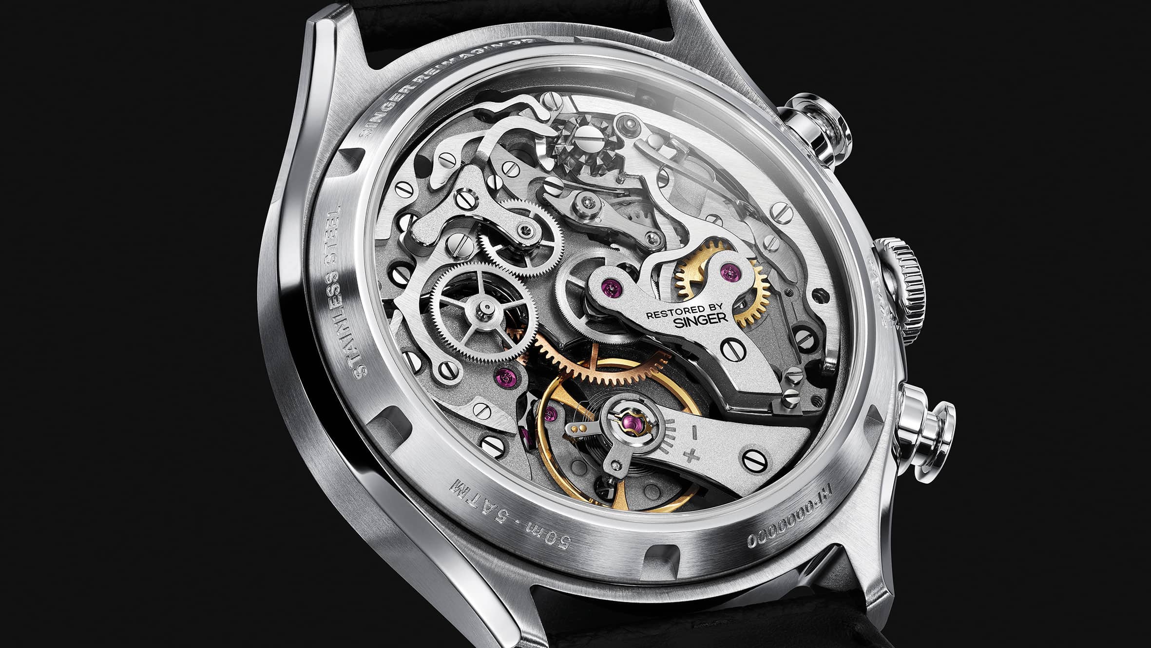 Singer Reimagined Heritage Collection Chronograph back