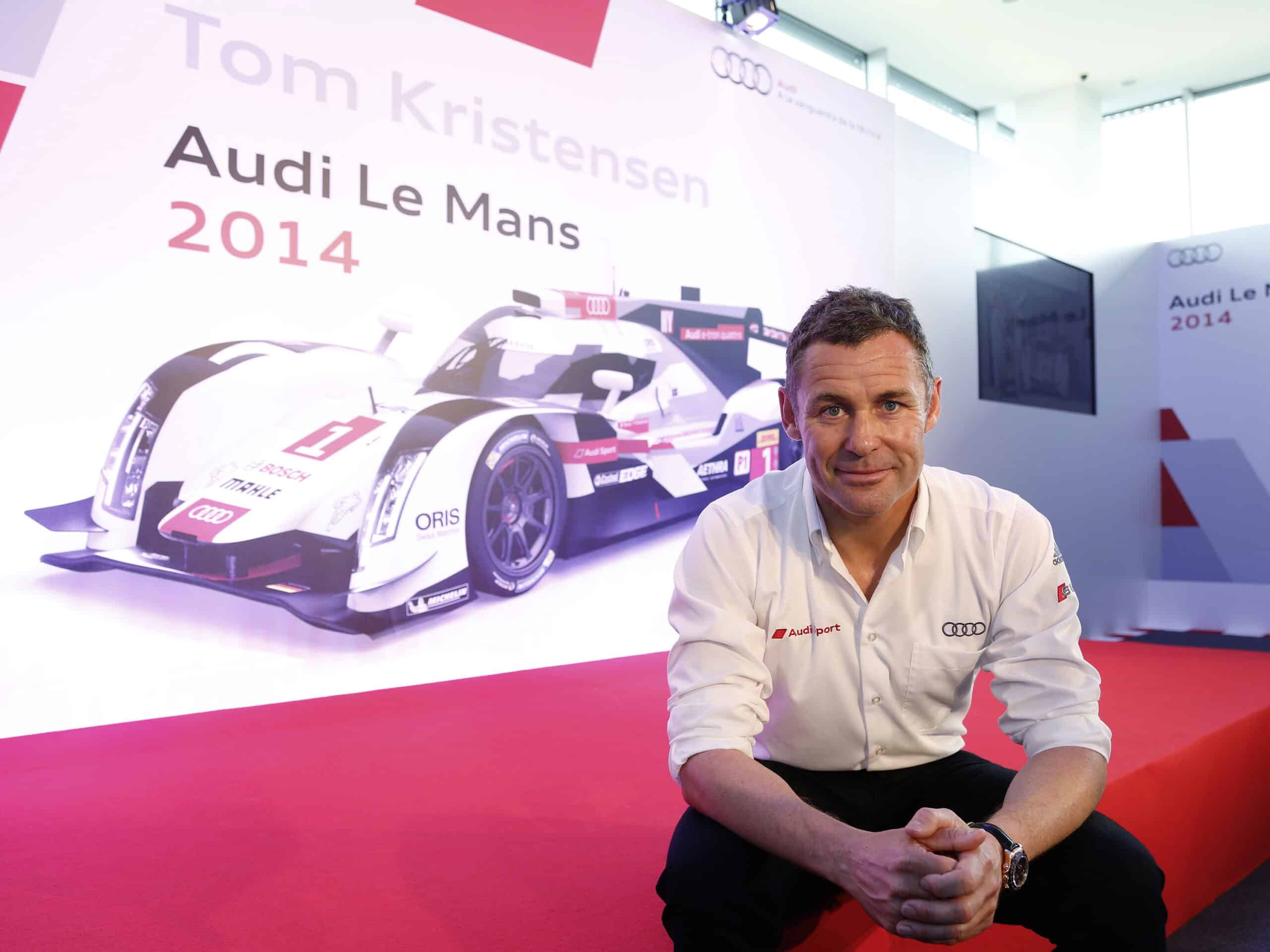 Tom Kristensen sitting at Audio event