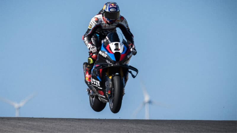 Razgatlıoğlu on his way to his recent WSBK hat-trick at Portimao