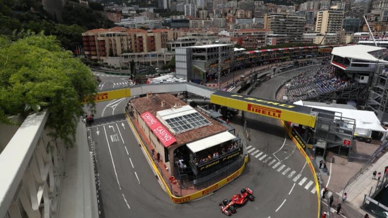 Charles Leclerc (Ferrari) during practice for the 2024 Monaco Grand Prix in Monte Carlo