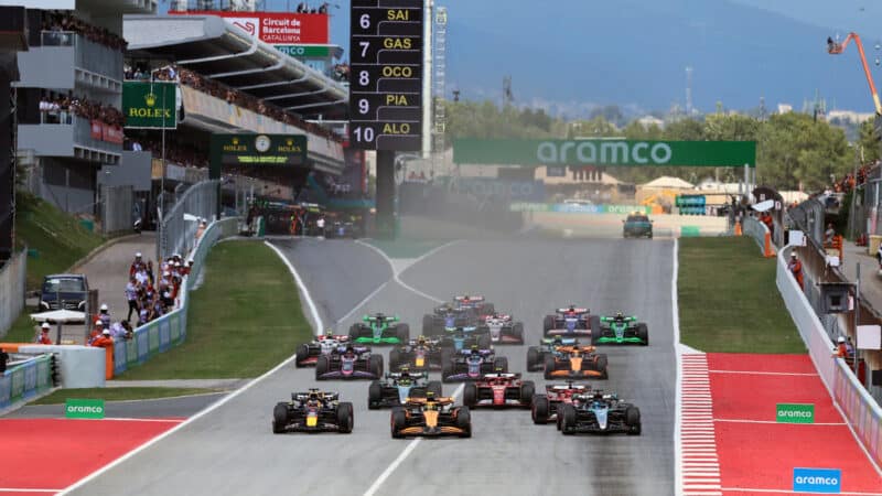 The start of the Spanish GP