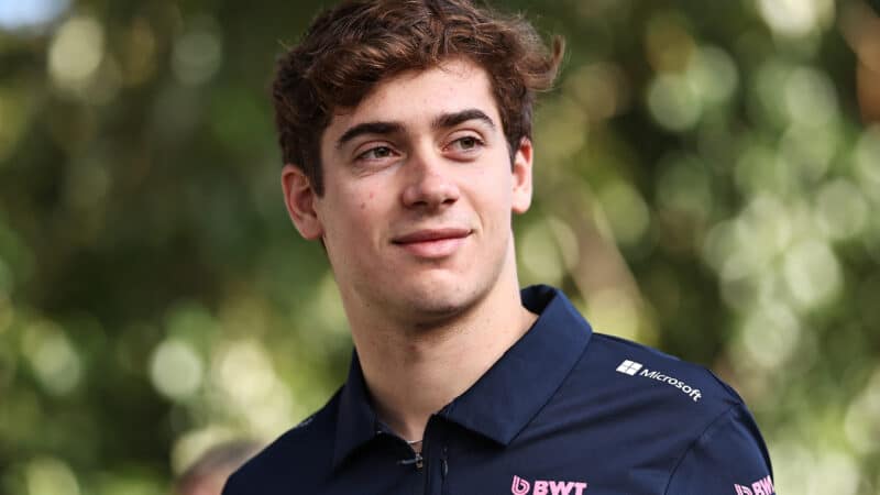 Franco Colapinto in Alpine F1 teamwear