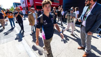 Franco Colapinto in Imola paddock for the 2025 F1 Emilia Romagna Grand Prix