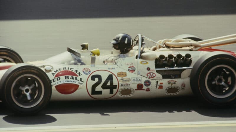 50th Indianapolis 500 - 1966. Graham Hill driving his Ford Powered Lola T90