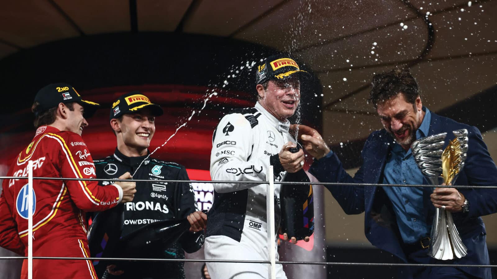 Can we assume this was Hayes’s win, with podium finishes for Ferrari and Mercedes?