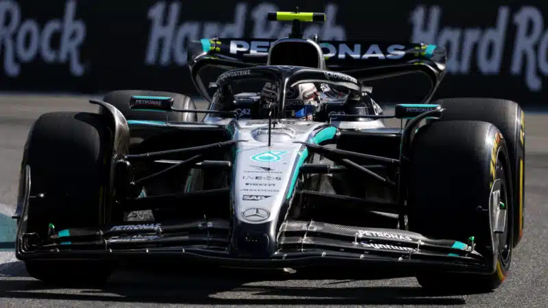 Andrea Kimi Antonell, Mercedes, during Miami GP qualifying