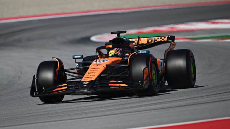Oscar Piastri during Spanish GP practice