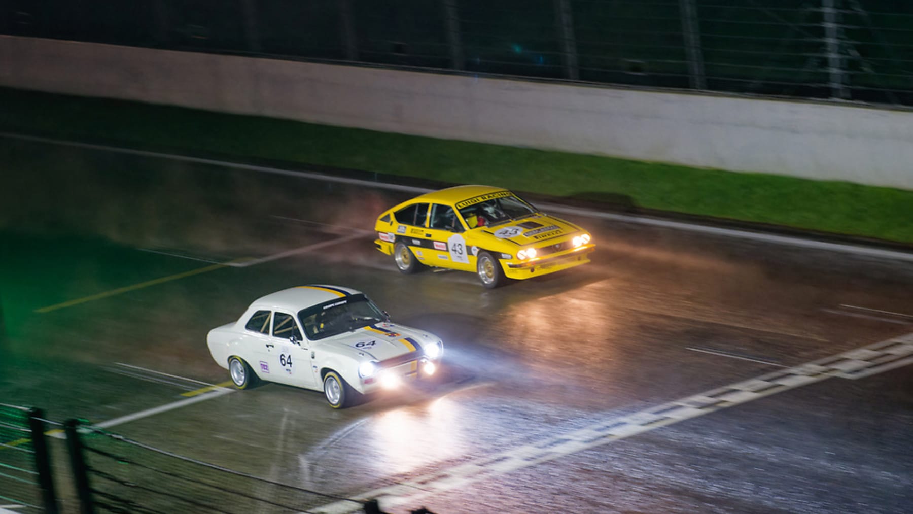 Historic-touring-cars-at-night-in-2024-Spa-Classic