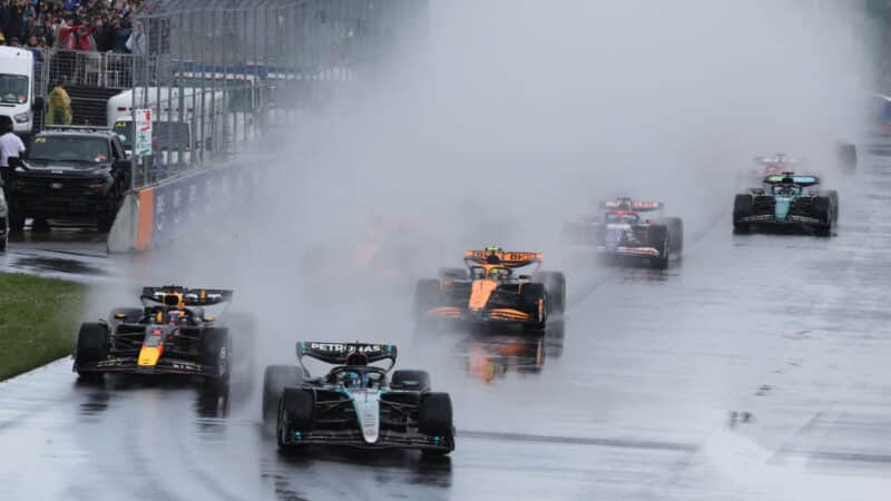 The start of the 2024 Canadian GP