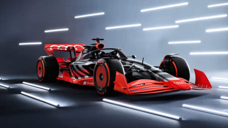 Showcar with Audi F1 launch livery