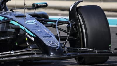 Kimi Antonelli during testing at Abu Dhabi