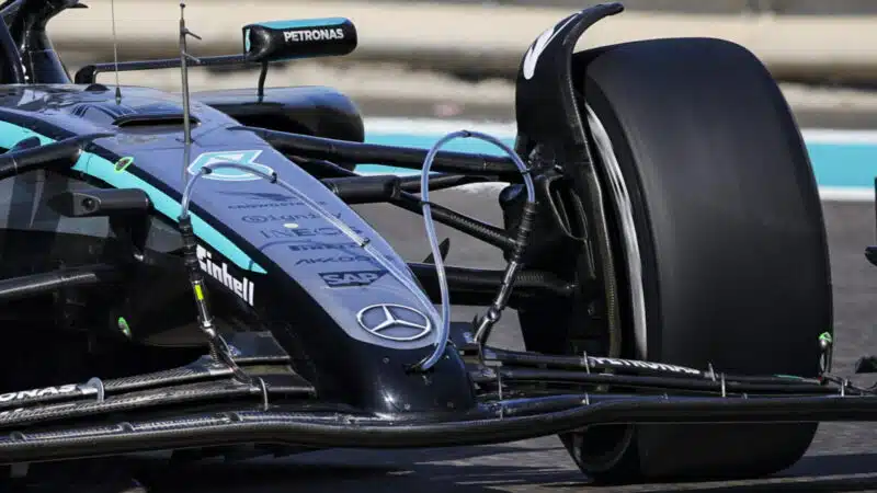 Kimi Antonelli during testing at Abu Dhabi