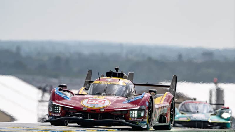 Ferrari leads Aston Martin Hypercar in practice ahead of 2025 Le Mans 24 Hours