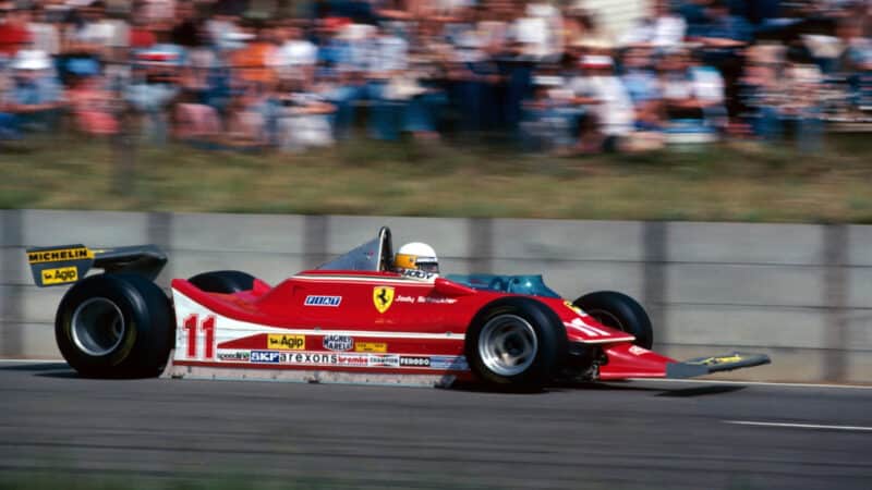 Jody Scheckter (RSA) Ferrari 312T4 at the South African Grand Prix,