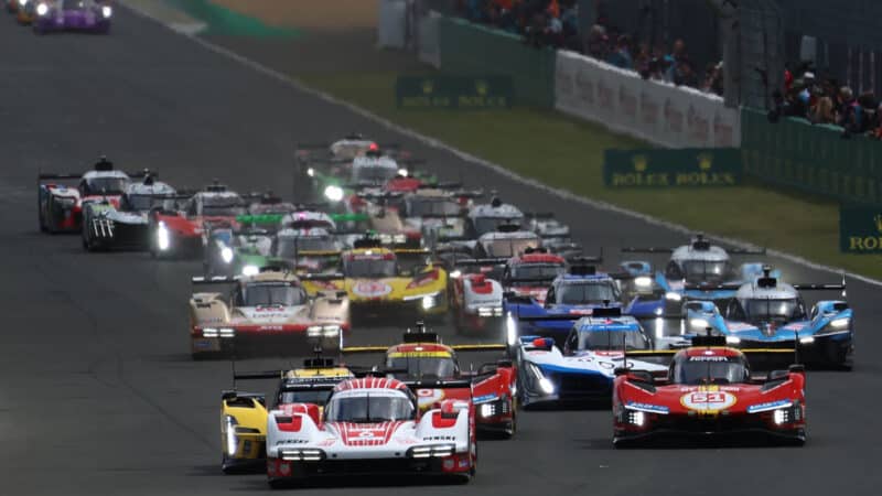 Start of the 2024 Le Mans 24 Hours