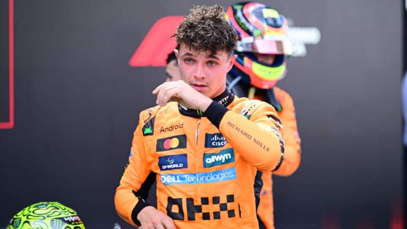 Lando Norris at the Spanish GP