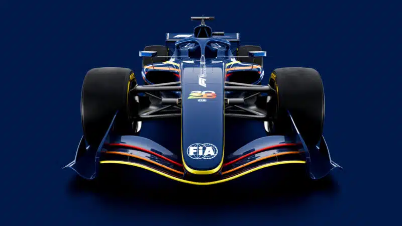Render of a 2026 F1 car