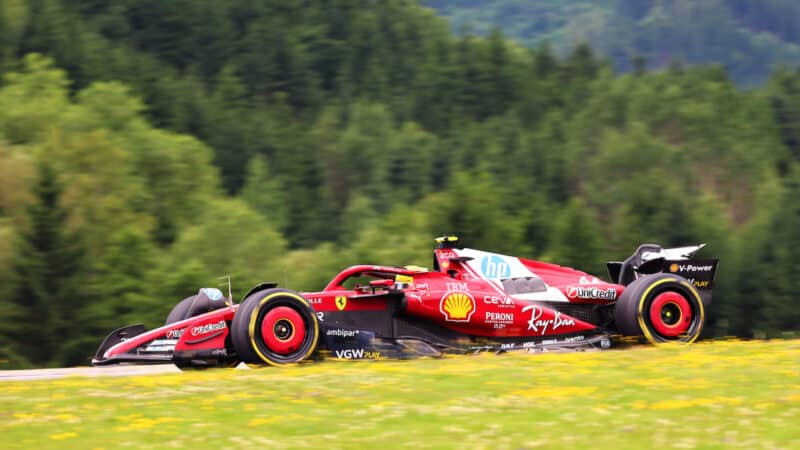 Lewis Hamilton (Ferrari) during the 2025 Austrian Grand Prix