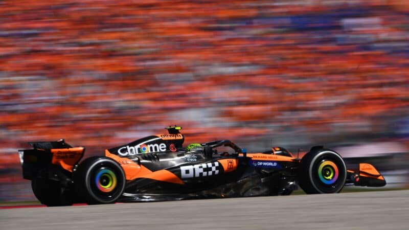 Lando Norris during the 2025 Austrian GP