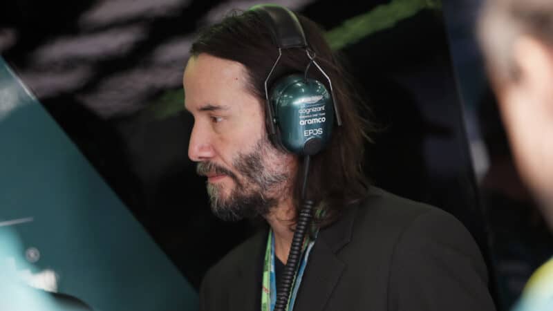 Keanu Reeves at the British GP