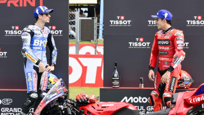 Alex and Marc Márquez at the Dutch TT